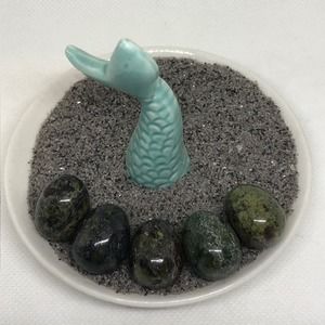 5pcs‎ Dragons Blood Egg Shaped 20mm Crystal Agate Stones